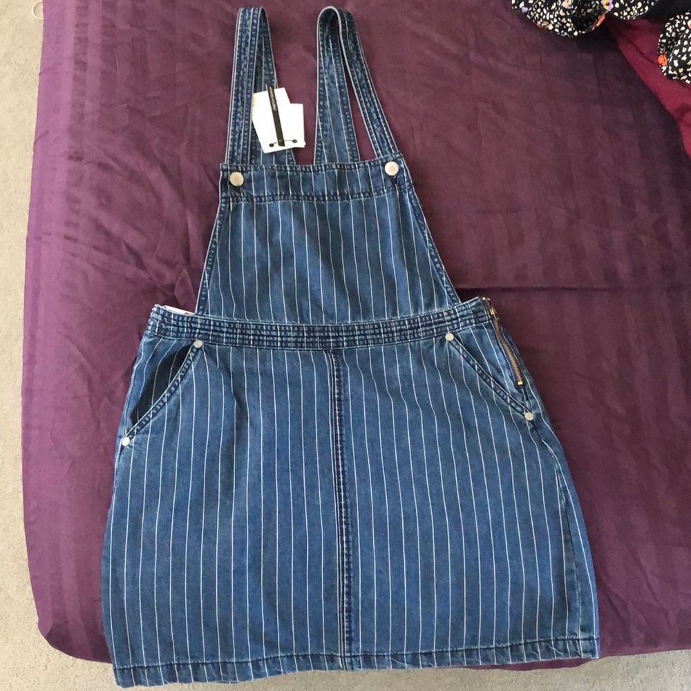 💛ASOS denim overall dress